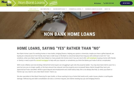 Non-Bank homepage