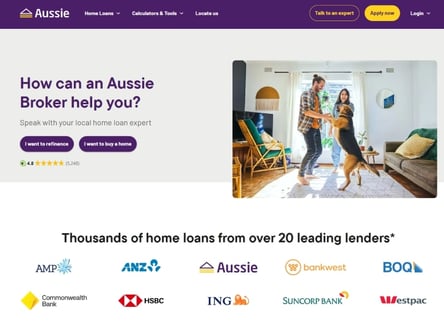 Aussie Cash homepage
