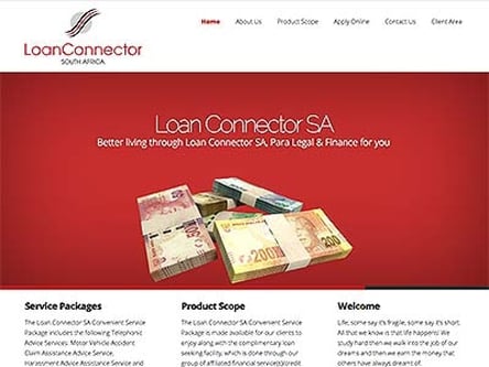 Loan Connector SA homepage