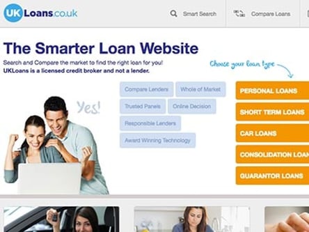 UK Loans homepage