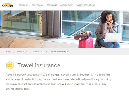 Santam homepage