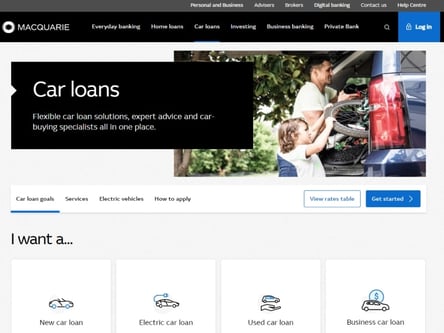 Macquarie homepage