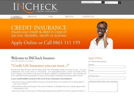 InCheck homepage