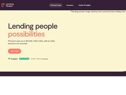 The Lending People  homepage