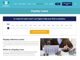 Cigno Payday loan