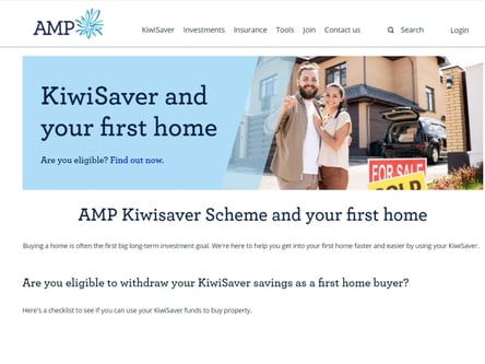 AMP Services homepage