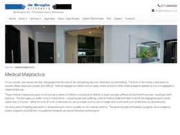 Michael de Broglio Attorneys Medical Negligence Claim