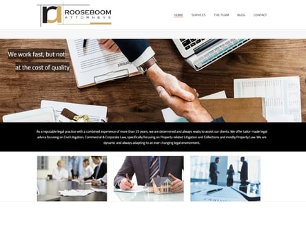 Rooseboom Attorneys homepage