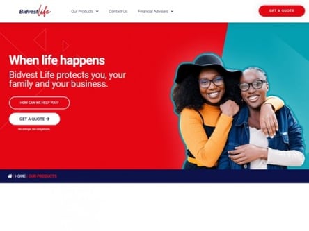 Bidvest Life homepage