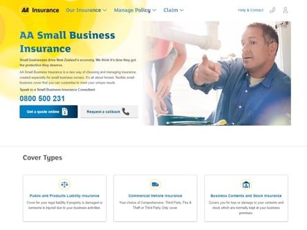 AA homepage