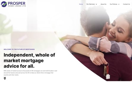 Prosper Home Loans homepage