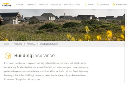 Santam homepage