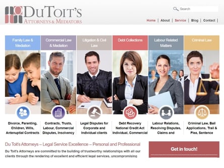 Du Toit Attorneys homepage