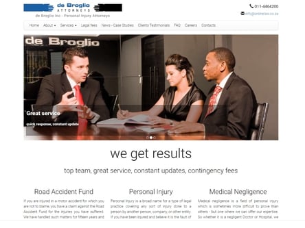 Michael de Broglio Attorneys homepage