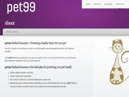 Pet99 homepage