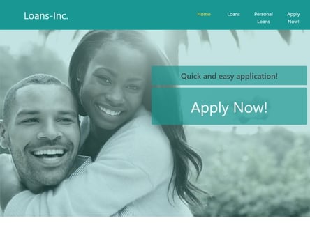 Loans Inc homepage