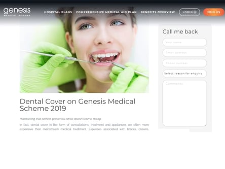 Genesis homepage