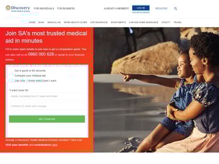 Discovery homepage