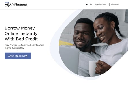 Instant Payday Loans 24 homepage