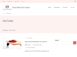 First Rate Car Loans Car loan