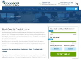 Good To Go Loans Bad credit loan