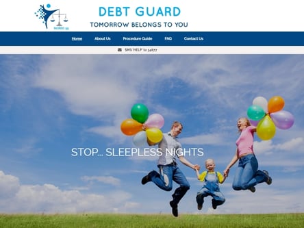 Debt Guard homepage