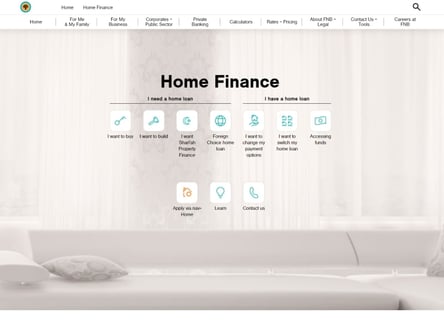 FNB Home Loan homepage