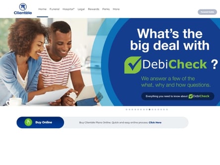 Clientele Loans homepage