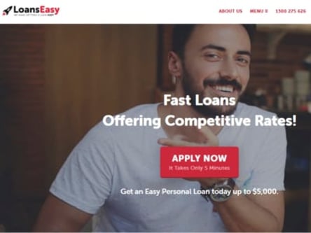 Loans Easy homepage
