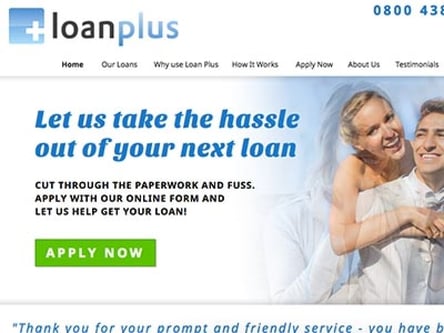Loanplus homepage