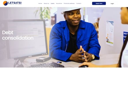 Letsatsi Finance homepage