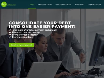 My Financial Help homepage