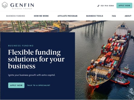 Genfin homepage