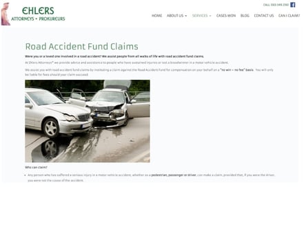 Ehlers Attorneys homepage