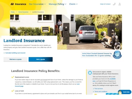 AA homepage