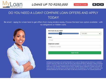 MyLoan homepage