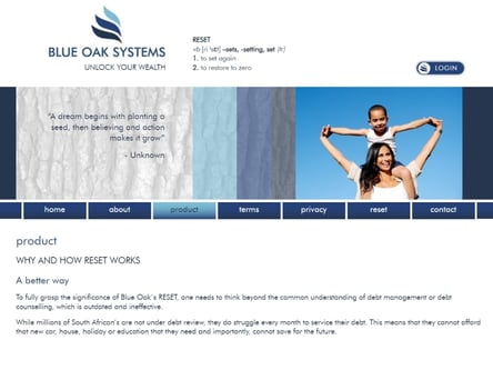 Blue Oak Systems homepage