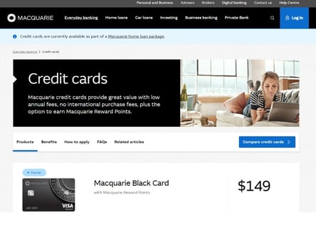 Macquarie homepage