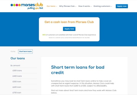 Morses Club homepage