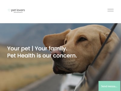 Pet Lovers homepage