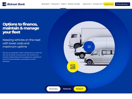 Bidvest Bank homepage