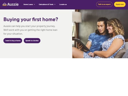 Aussie Home Loan homepage