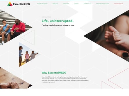 EssentialMed homepage