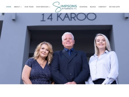 Simpson's Attorneys homepage