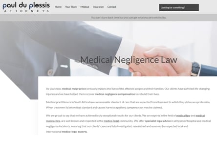 Paul du Plessis Attorneys homepage