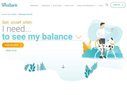 WesBank homepage