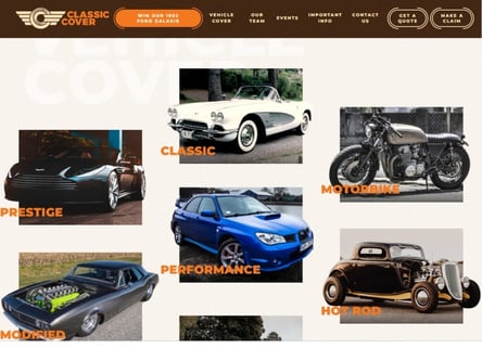 Classic Cover homepage
