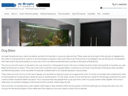 Michael de Broglio Attorneys Dog Bites & Attack Claim