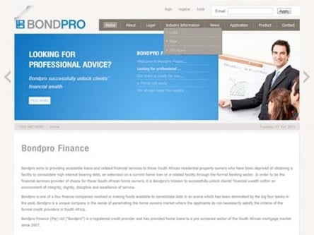 BondPro homepage