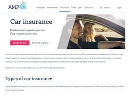 AMP Car insurance